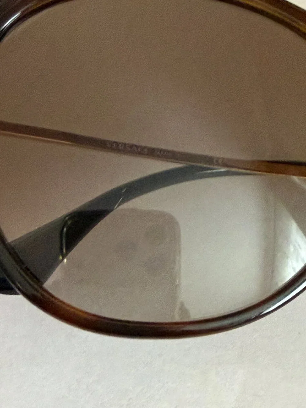 Versace Cat Eye Havana Gold Crystals VE4316-B 5148/13 57-17-140 Sunglasses - Picture 7 of 14